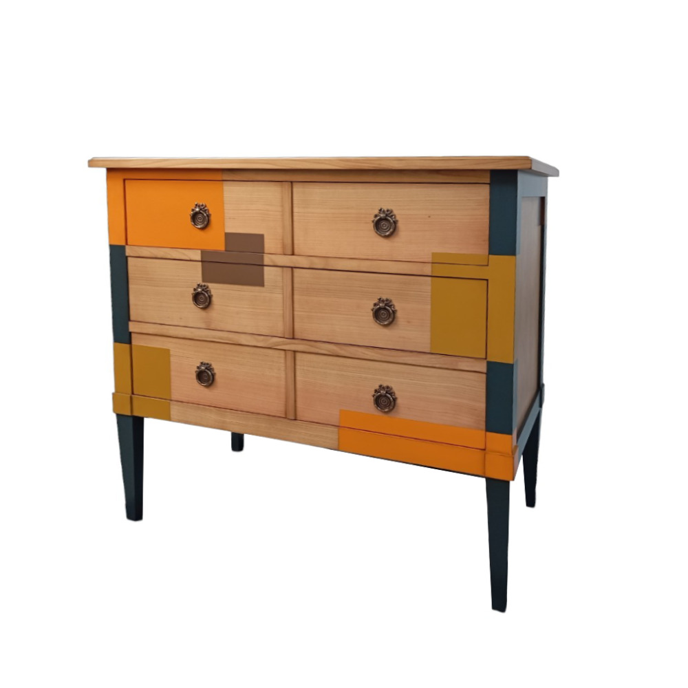 Batel Trianon 655 commode 3 tiroirs bois 95 cm