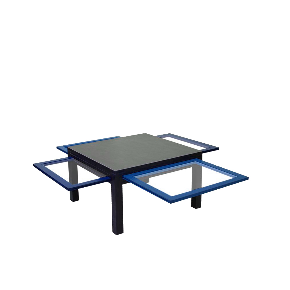 BATEL Divers 763 table basse 4 tablettes verre 74 cm