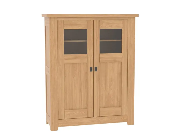 Ateliers de Langres Whitney meuble haut 2 portes vitrées chêne