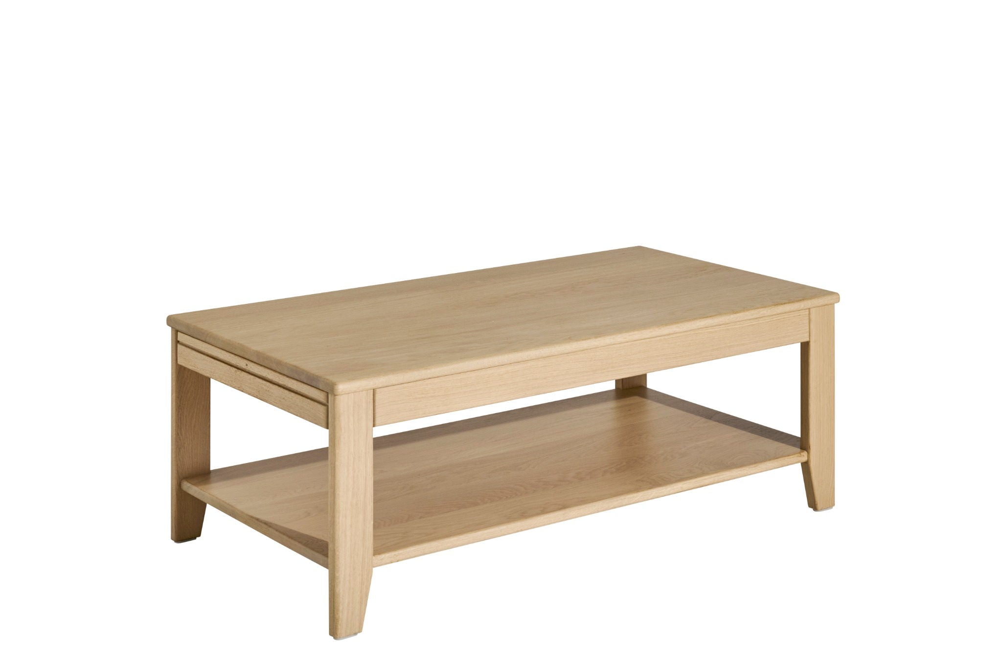 Ateliers de Langres YNES table basse 2 tirettes chêne massif