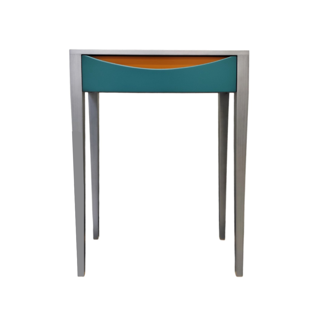 BATEL Ellipse 714 petite table bois 60 cm 1 tiroir