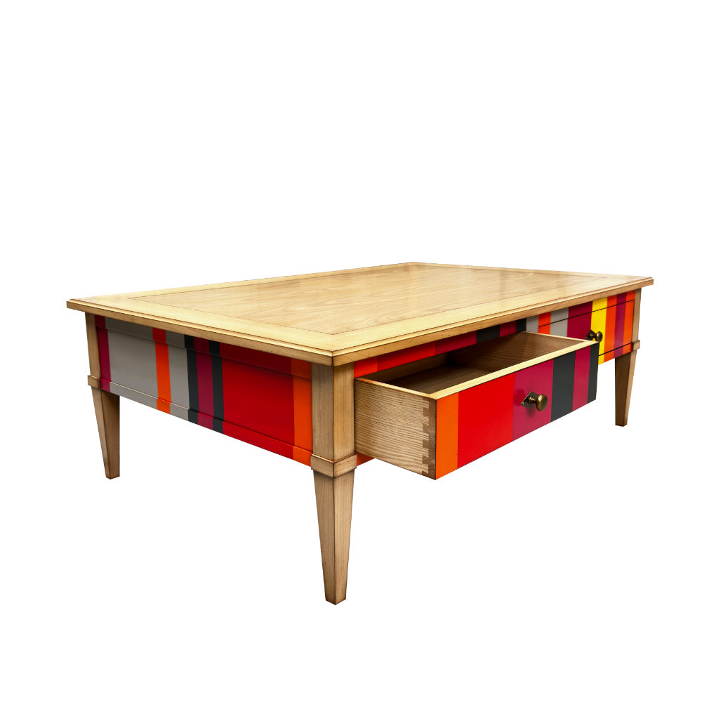 BATEL Trianon 658 grande table basse 120x90 4 tiroirs