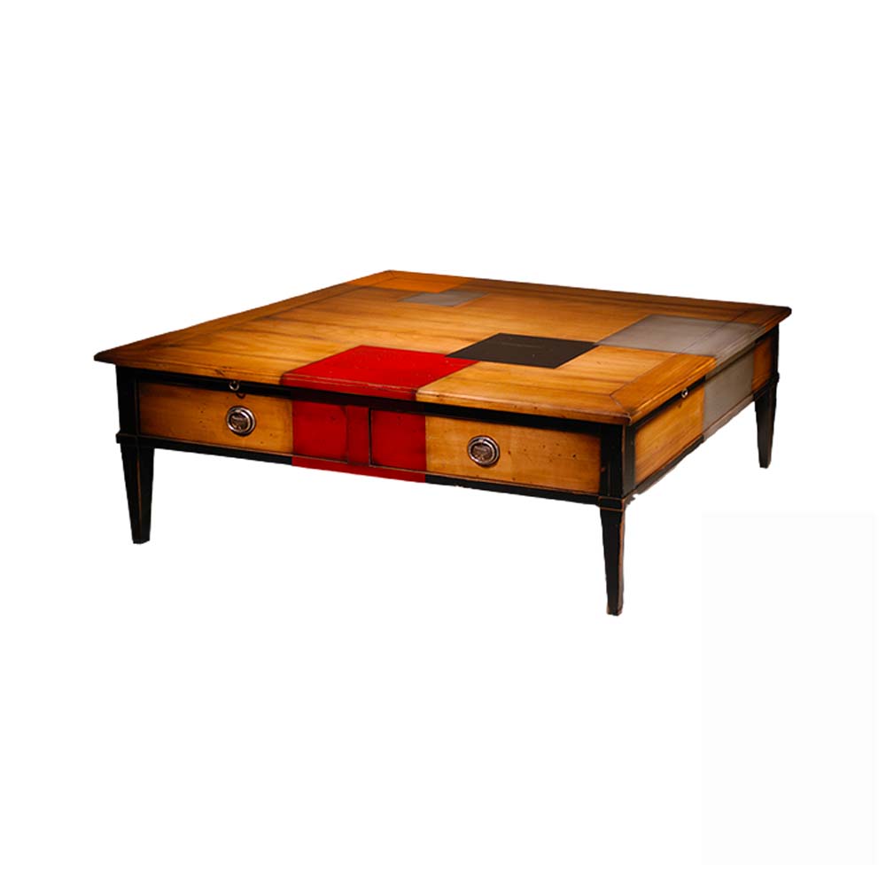 BATEL Trianon 658 grande table basse 120x90 4 tiroirs
