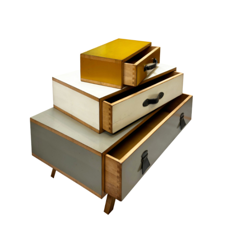 BATEL Les Voyageuses 805 commode 3 tiroirs 90x50