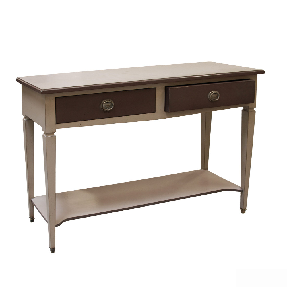 BATEL Trianon 697 console 120 cm 2 tiroirs bois