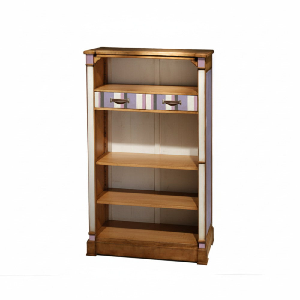 BATEL HP44 bibliothèque bois ouverte 98 cm 2 tiroirs