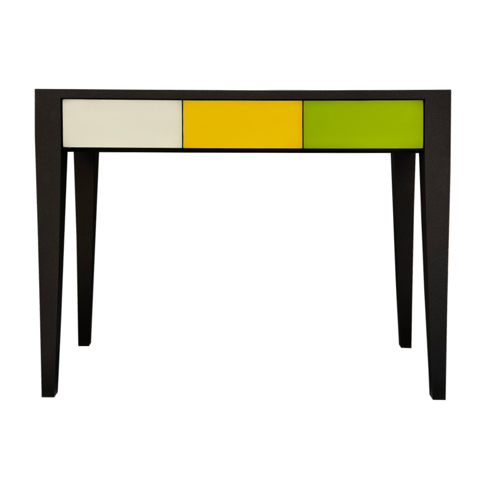 BATEL Multicolore 771 console 1 tiroir bois français