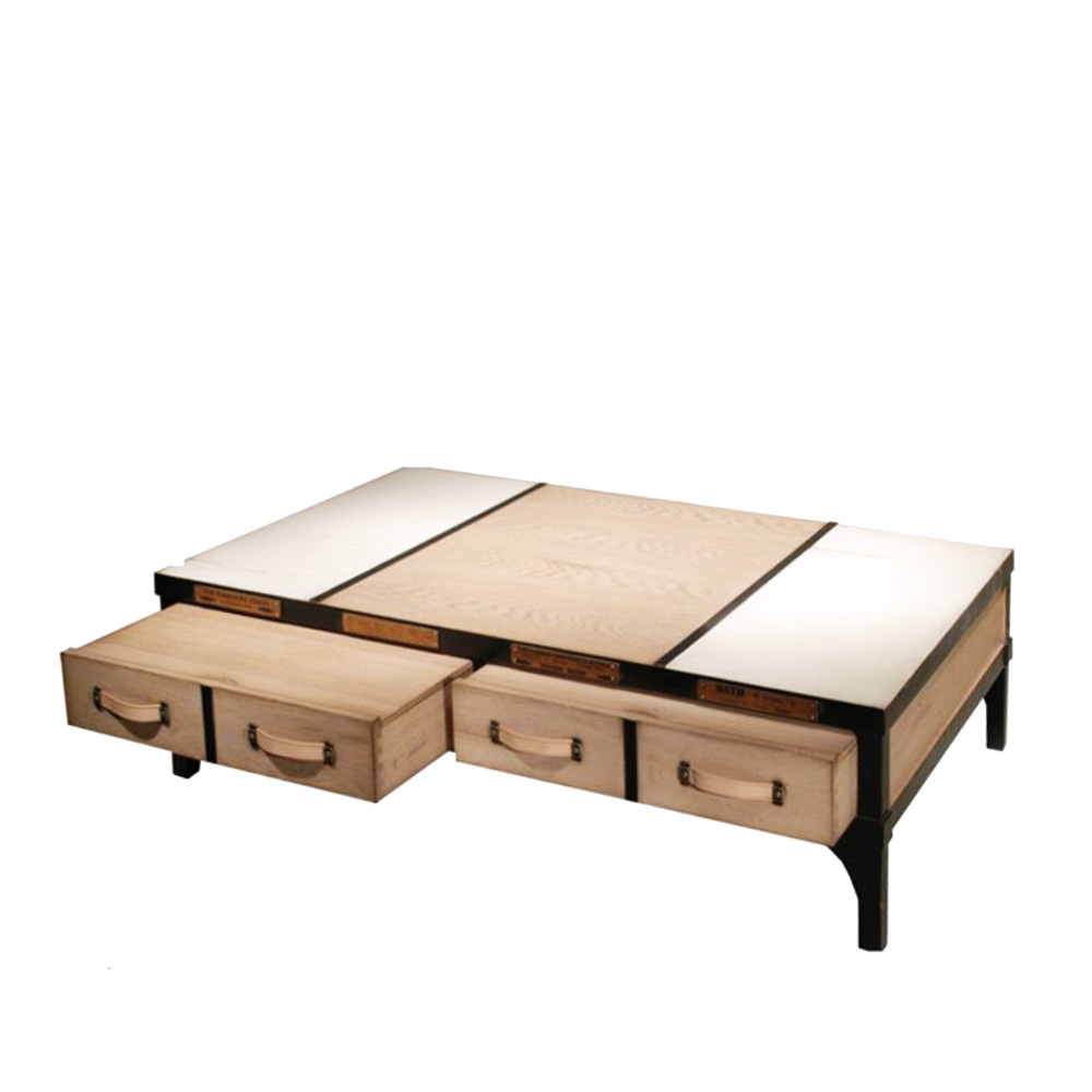 BATEL Divers 840 table basse 130x77 2 tiroirs