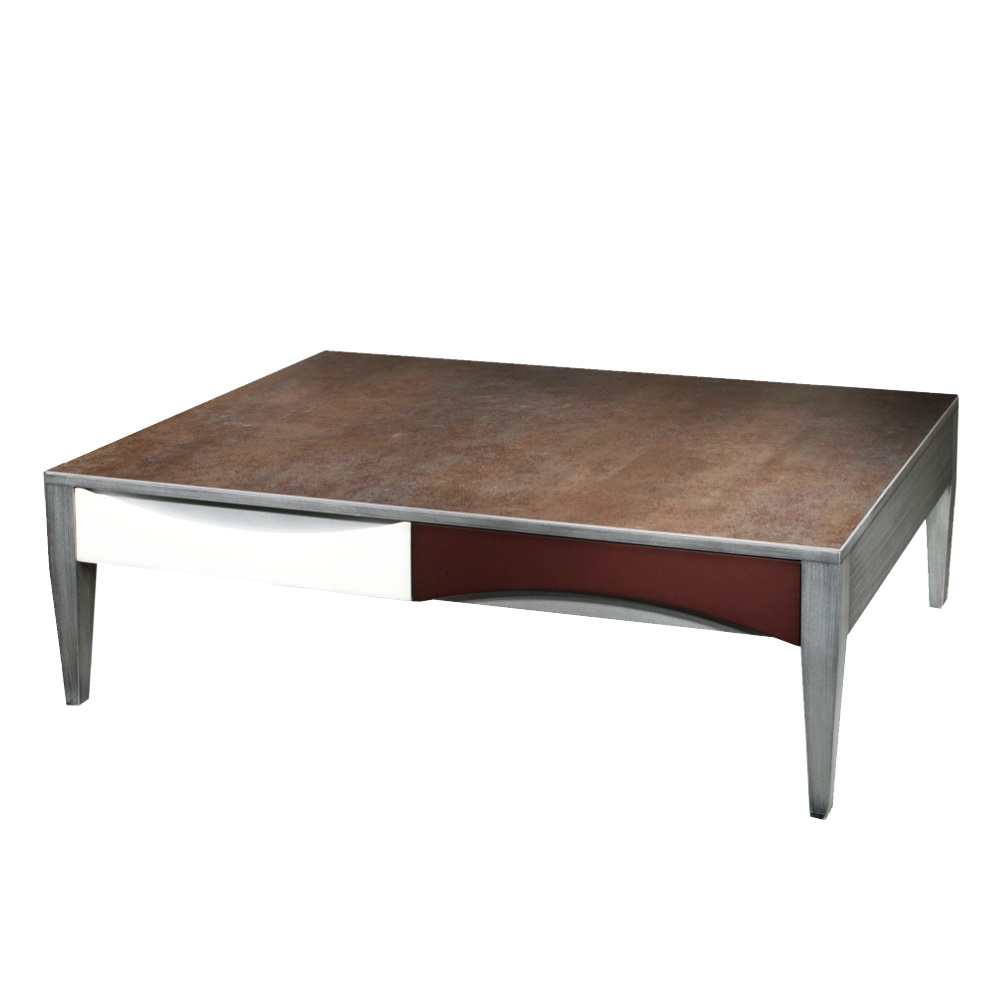 BATEL Ellipse 716 Table basse 120 cm 2 tiroirs
