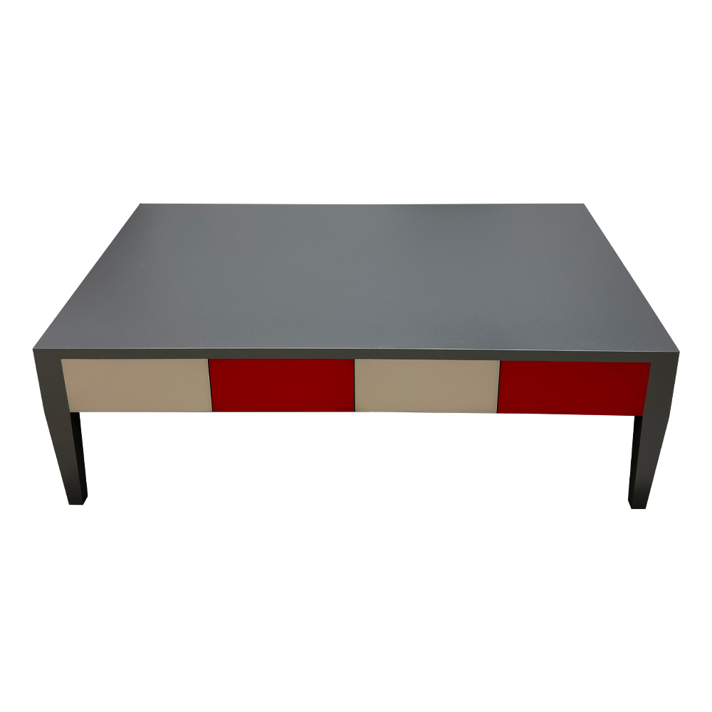 BATEL Multicolore 775 Table basse bois 2 tiroirs