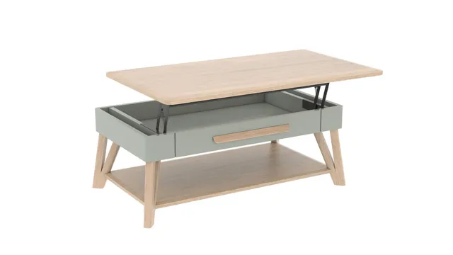 Ateliers de Langres Alva table basse dînette chêne