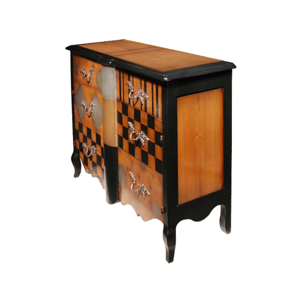 BATEL Arlequin 680 commode bois 130 cm 2 portes