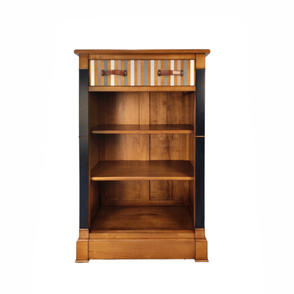BATEL HP44 bibliothèque bois ouverte 98 cm 2 tiroirs