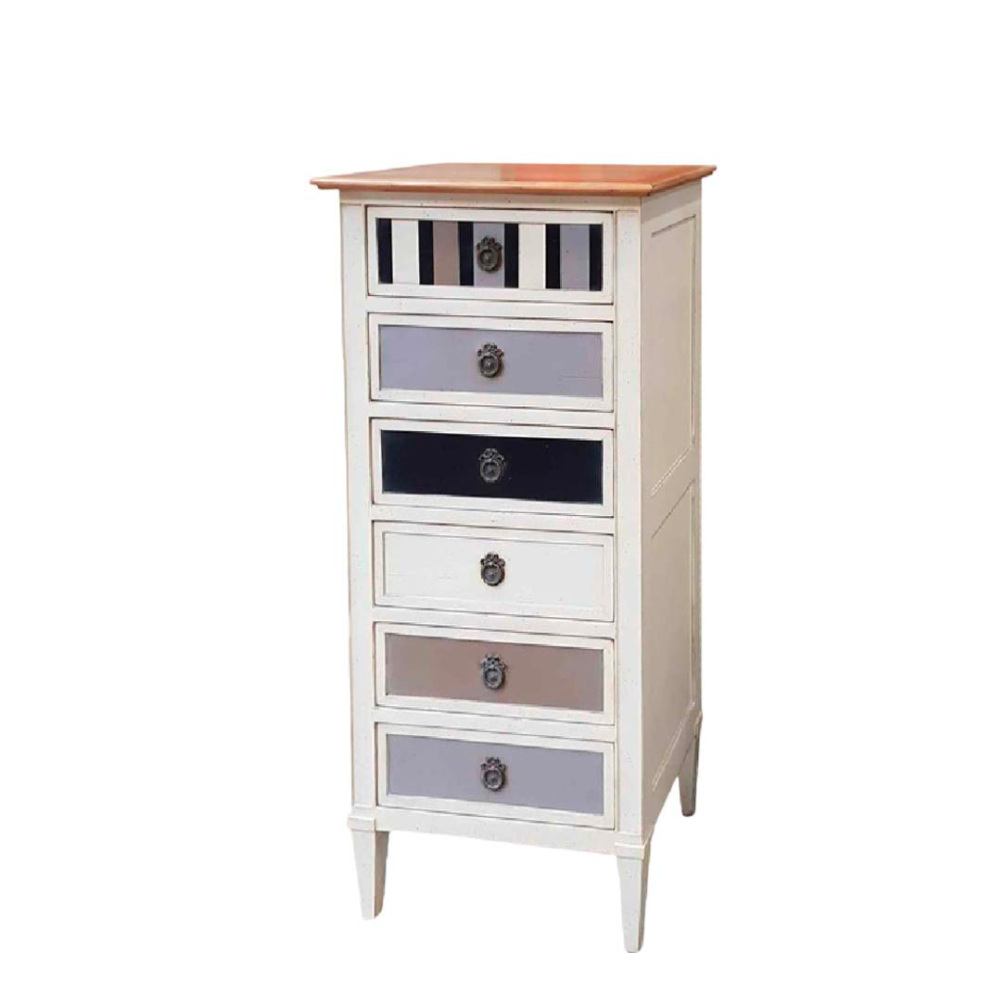 Batel Divers HP21 chiffonnier 6 tiroirs bois 61 cm