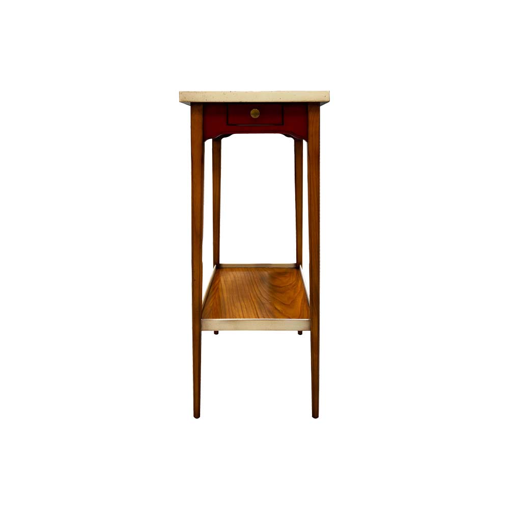BATEL 502 Petite Table Guéridon Chêne 1 Tiroir