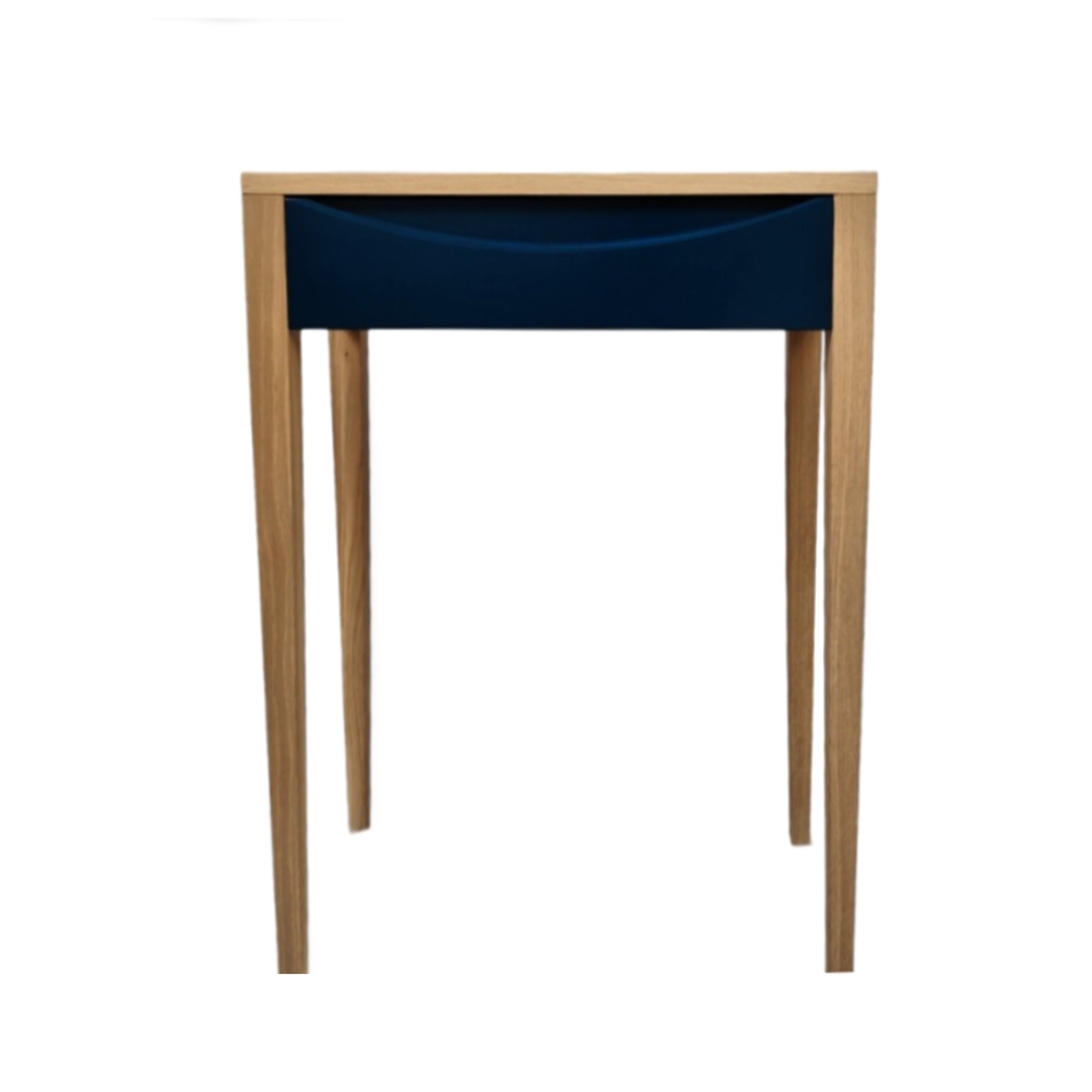 BATEL Ellipse 714 petite table bois 60 cm 1 tiroir