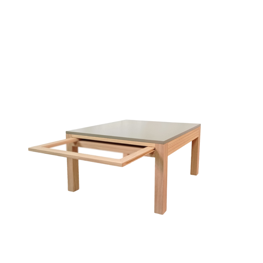 BATEL Divers 763 table basse 4 tablettes verre 74 cm