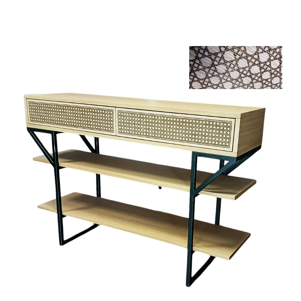 Batel Horizon 2001C console chêne 2 tiroirs 120 cm