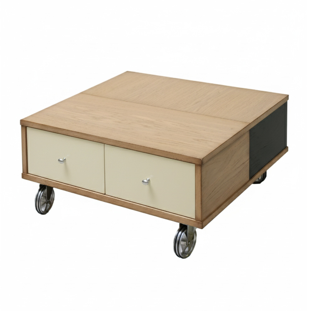 BATEL Divers 259 petite table basse baby rolling box bois