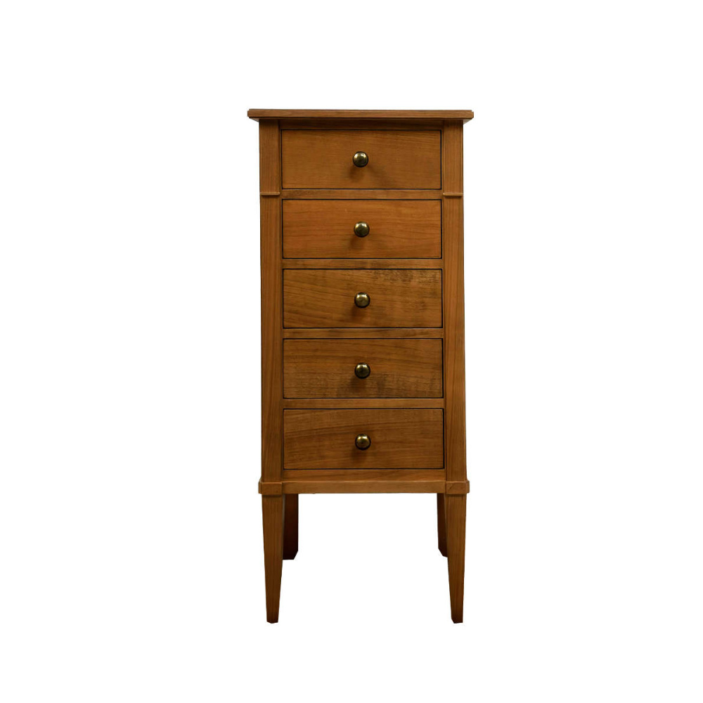 BATEL Divers 522 Chiffonnier merisier 5 tiroirs
