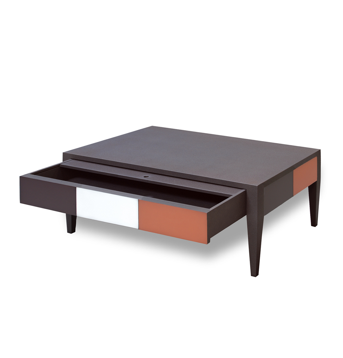 BATEL Multicolore 776 Table basse bois 1 tiroir
