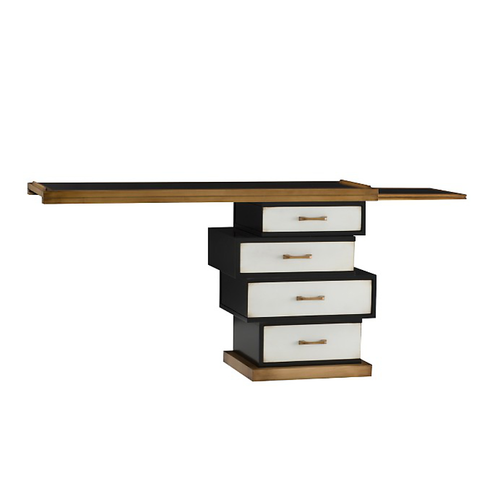 Batel Domino console écritoire CD980 4 tiroirs antiquaire