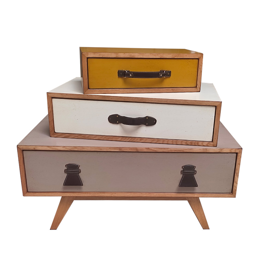 BATEL Les Voyageuses 805 commode 3 tiroirs 90x50