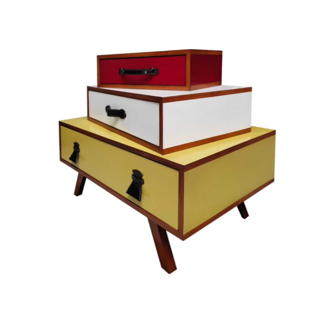 BATEL Les Voyageuses 805 commode 3 tiroirs 90x50