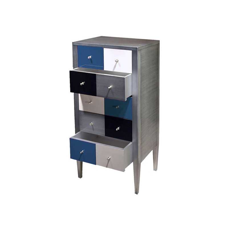 BATEL Multicolore 789 chiffonnier 5 tiroirs bois
