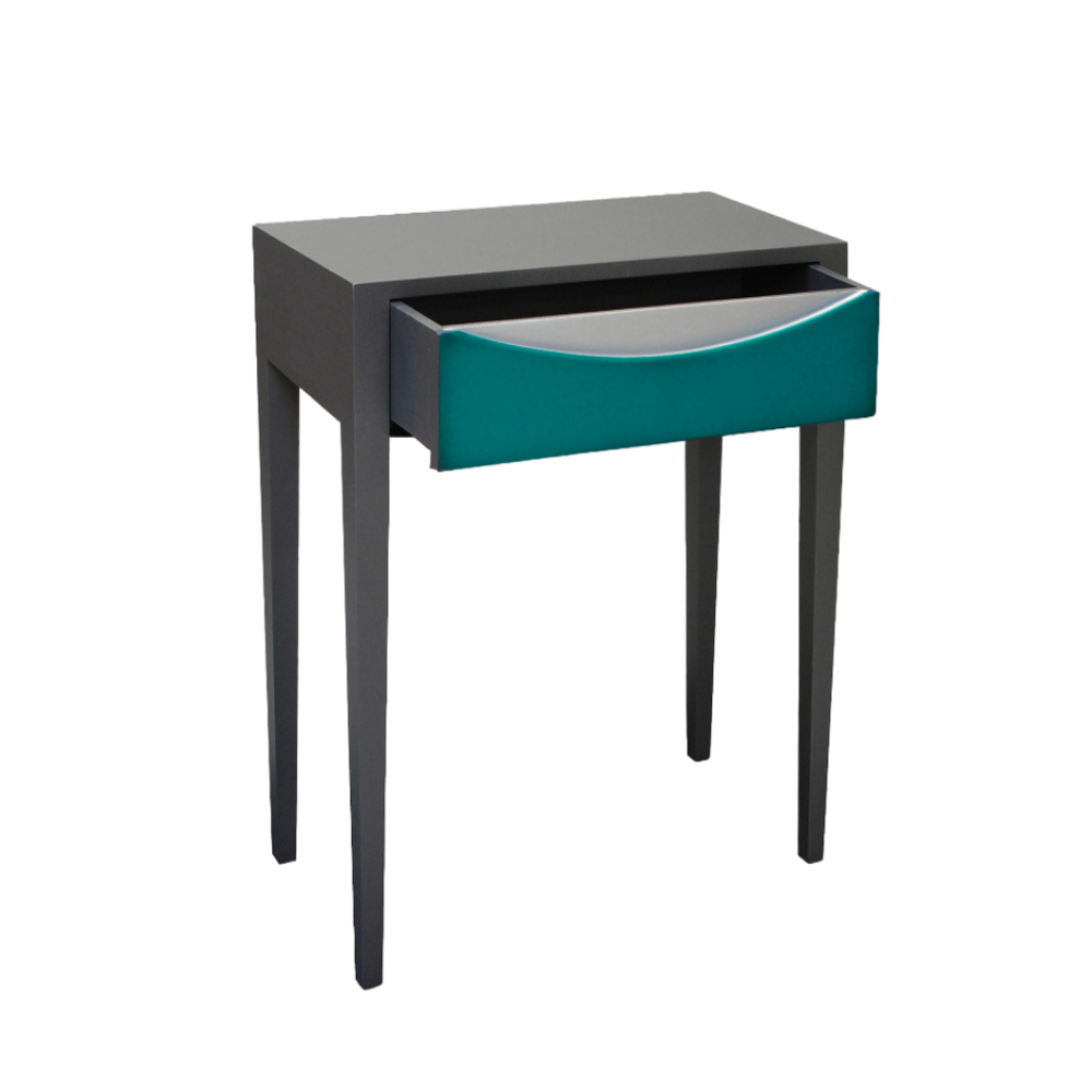 BATEL Ellipse 714 petite table bois 60 cm 1 tiroir