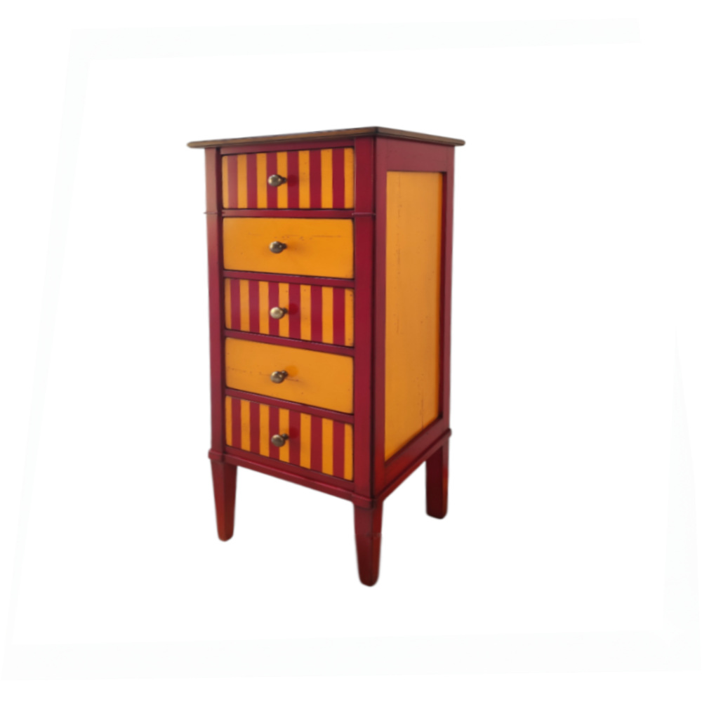 BATEL Divers 522 Chiffonnier merisier 5 tiroirs