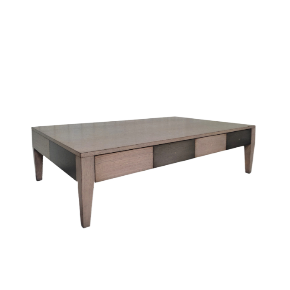 BATEL Multicolore 775 Table basse bois 2 tiroirs
