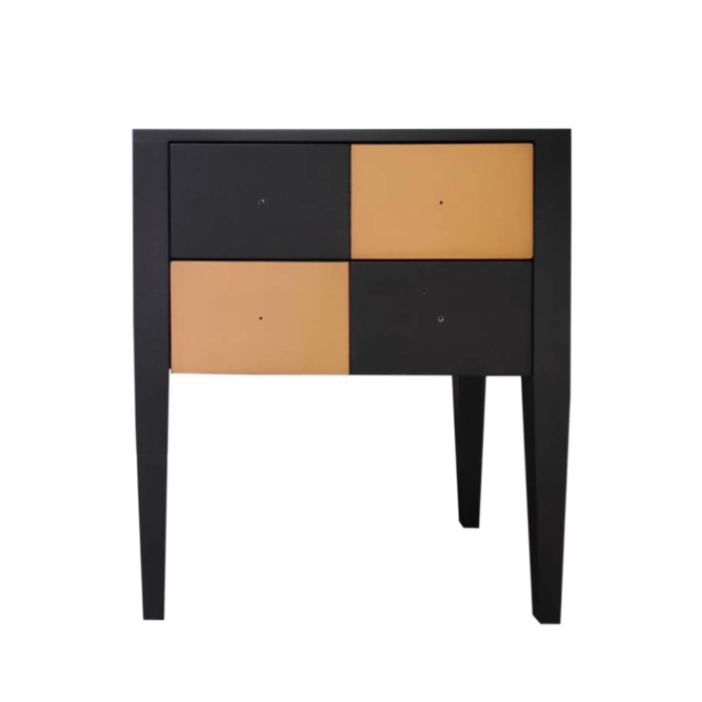 Batel Multicolore 762 chevet bois 2 tiroirs 47 cm