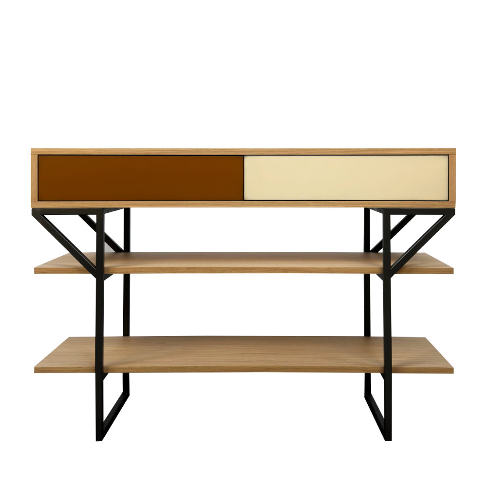 Batel Horizon 2001C console chêne 2 tiroirs 120 cm