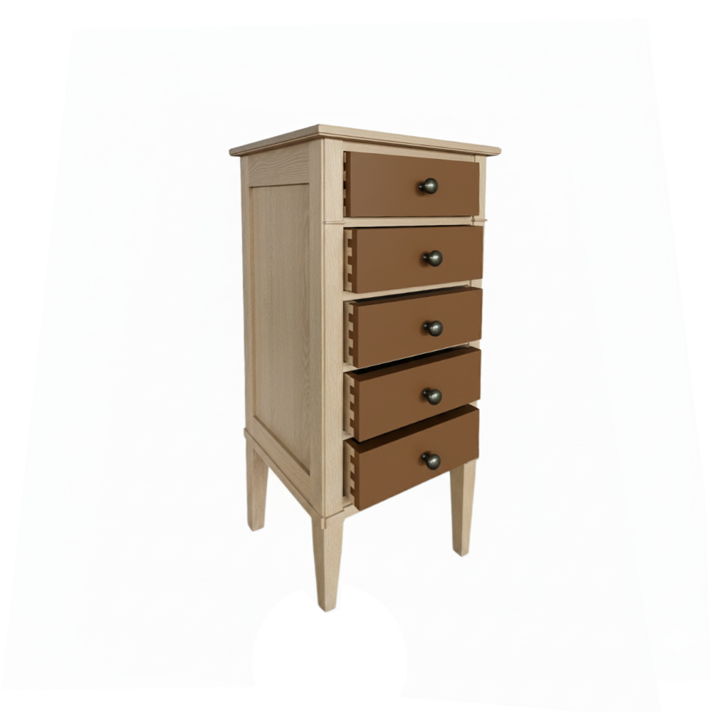 BATEL Divers 522 Chiffonnier merisier 5 tiroirs