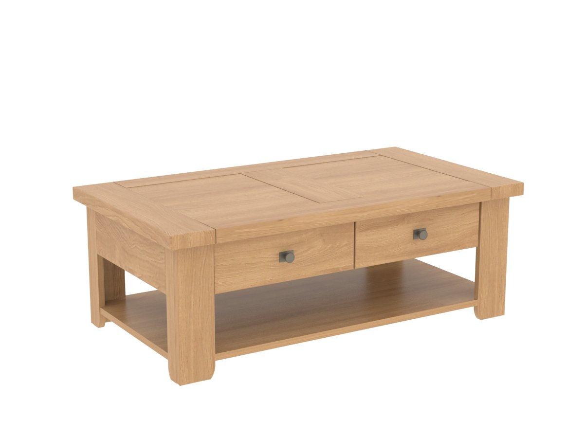 Ateliers de Langres Whitney table basse 1 tiroir chêne