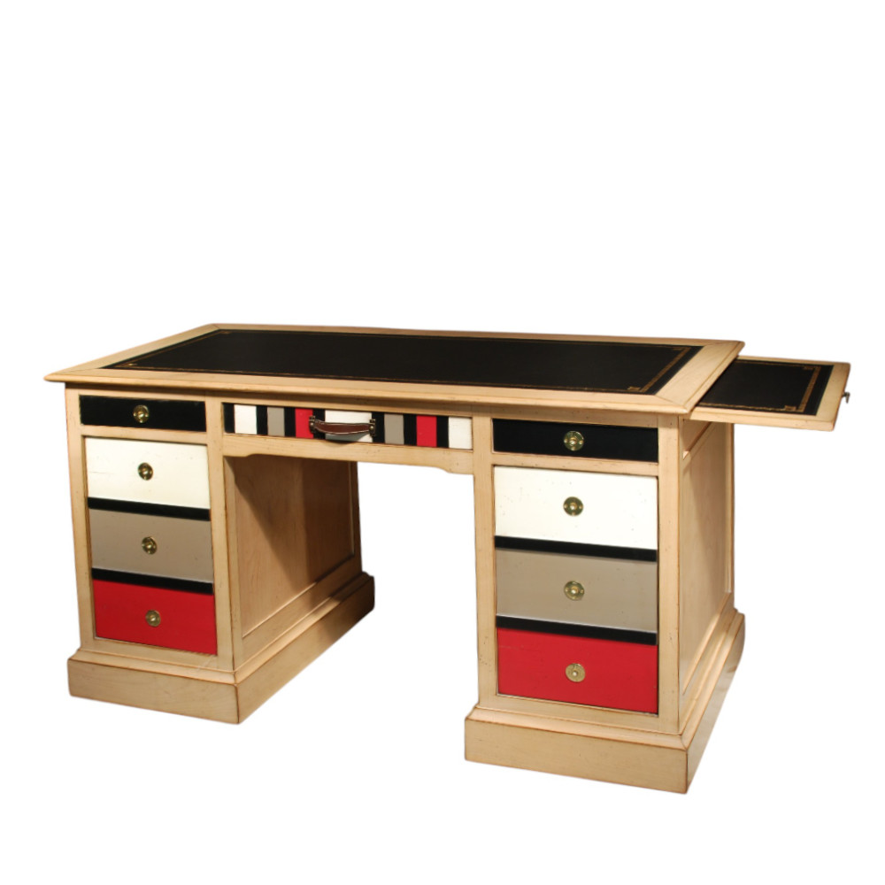 BATEL HP92 bureau chêne 3 tiroirs 140 cm