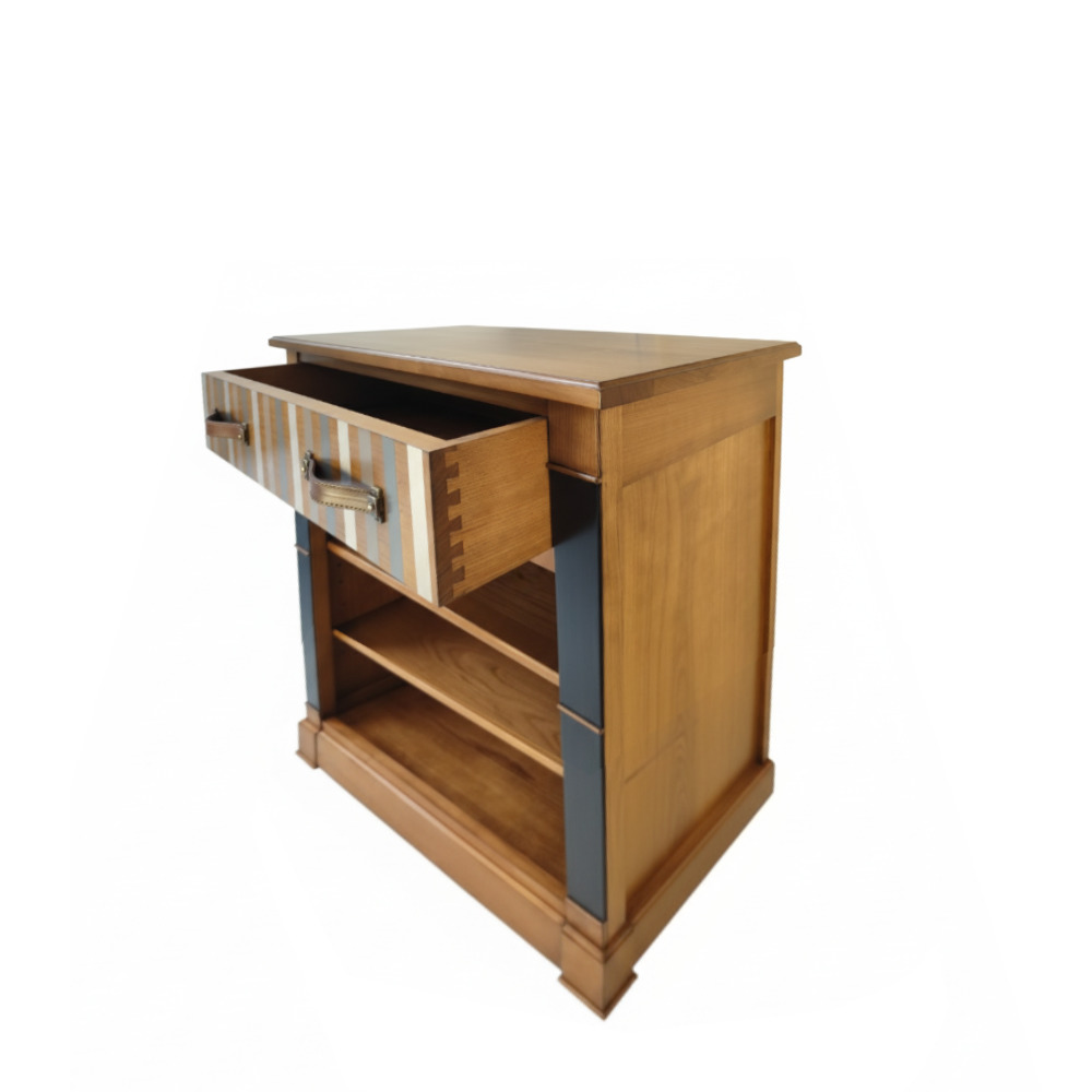 BATEL HP44 bibliothèque bois ouverte 98 cm 2 tiroirs