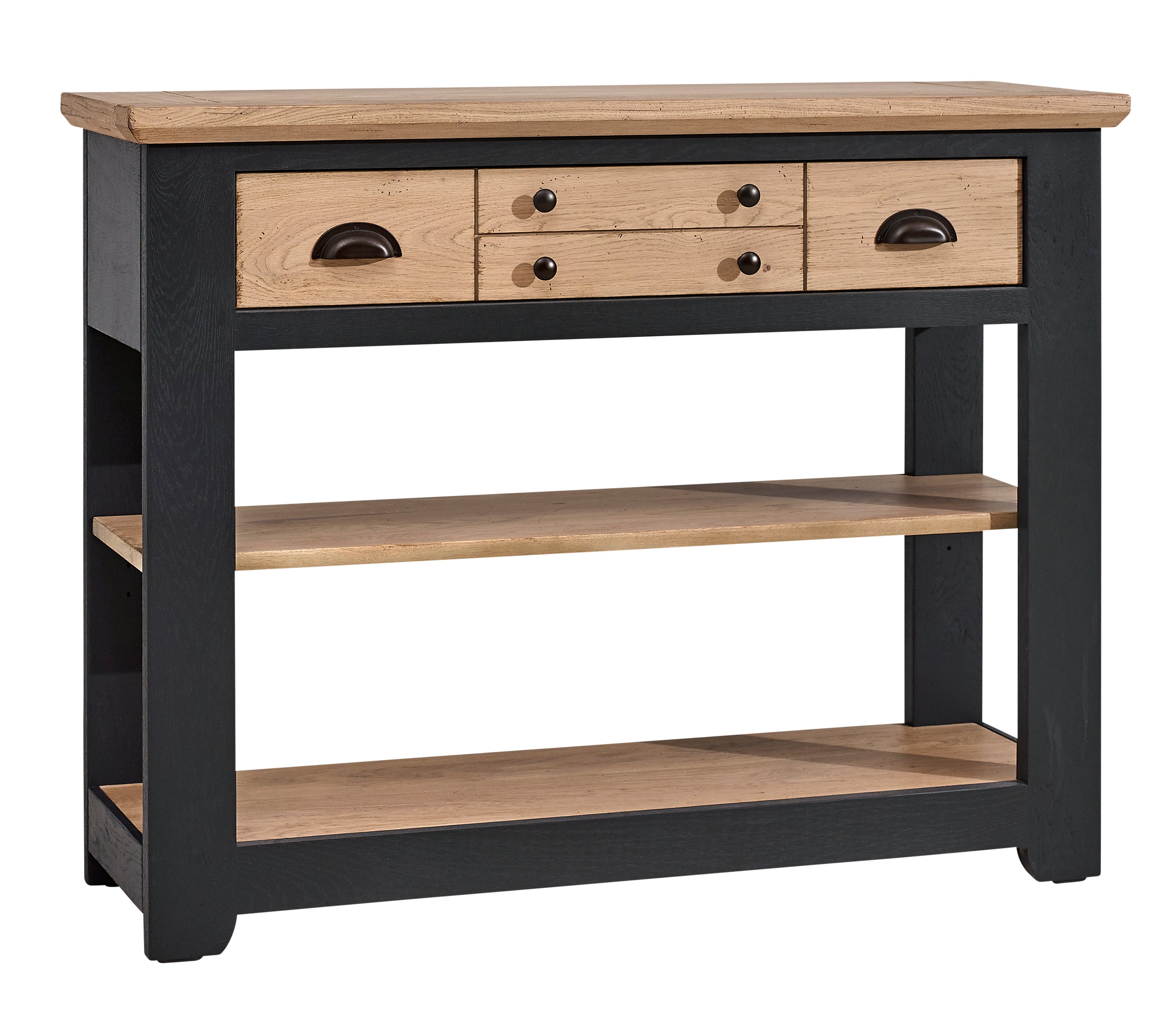 Ateliers de Langres Romance Console 1 tiroir chêne massif