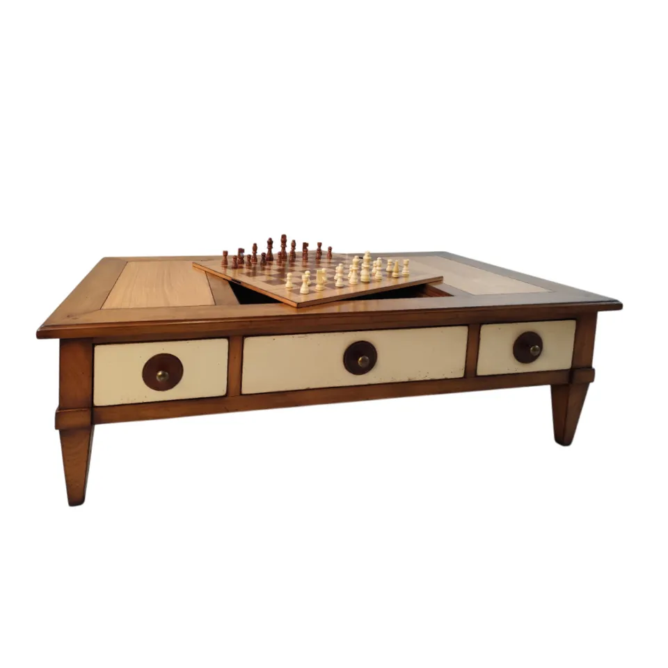 BATEL 1101 Table Basse Plateau de Jeux 123 cm