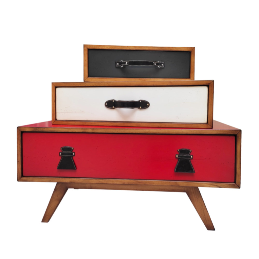 BATEL Les Voyageuses 805 commode 3 tiroirs 90x50