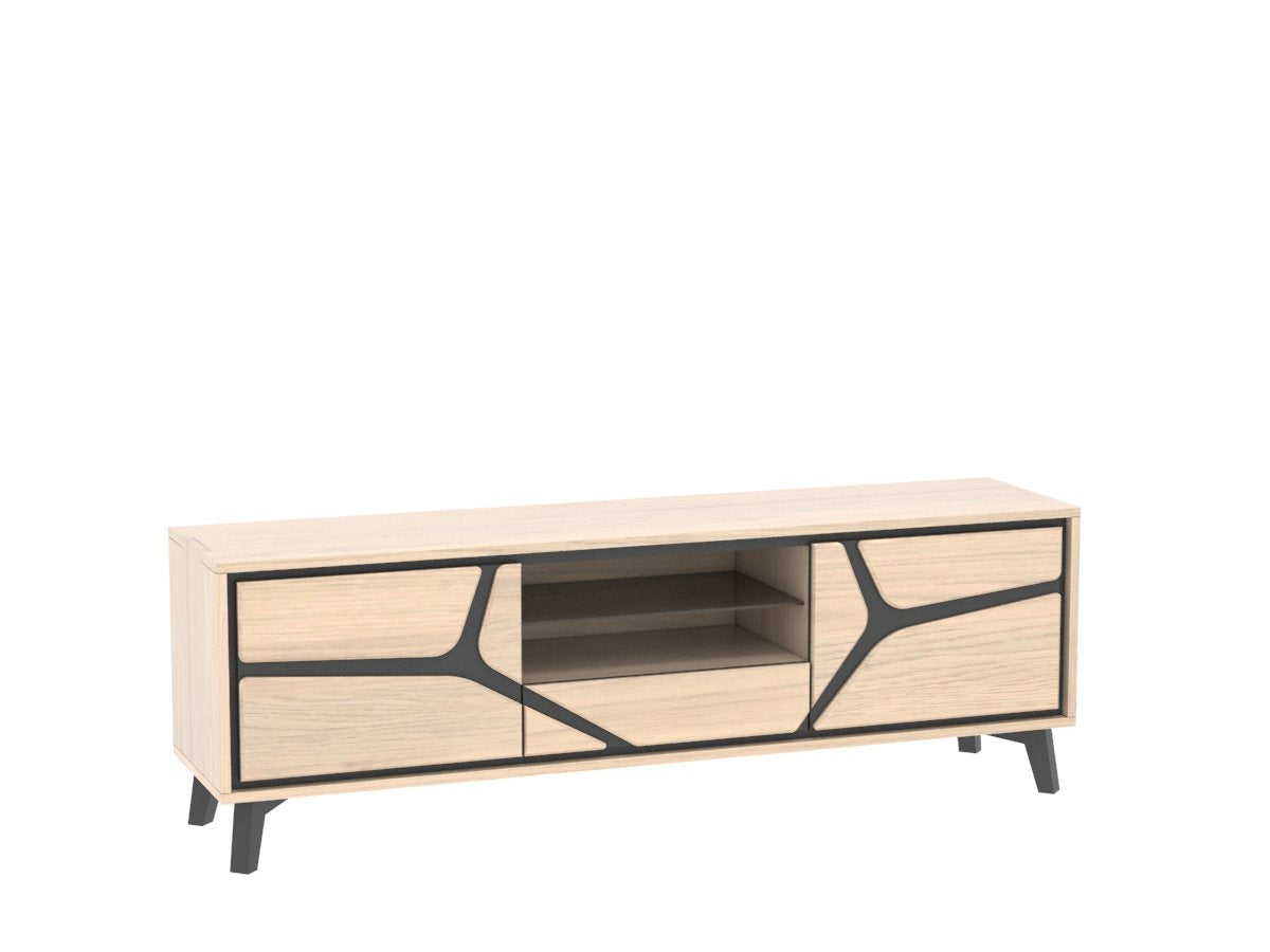 Ateliers de Langres NEO meuble TV 2 portes 1 tiroir 1 niche
