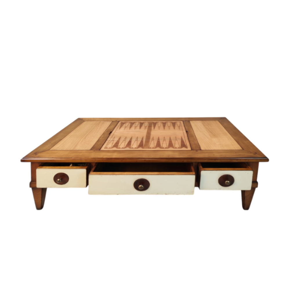 BATEL 1101 Table Basse Plateau de Jeux 123 cm