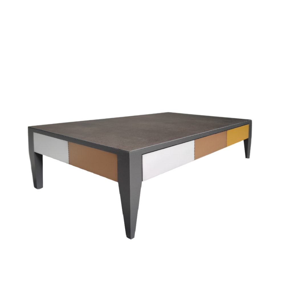 BATEL Multicolore 776 Table basse bois 1 tiroir