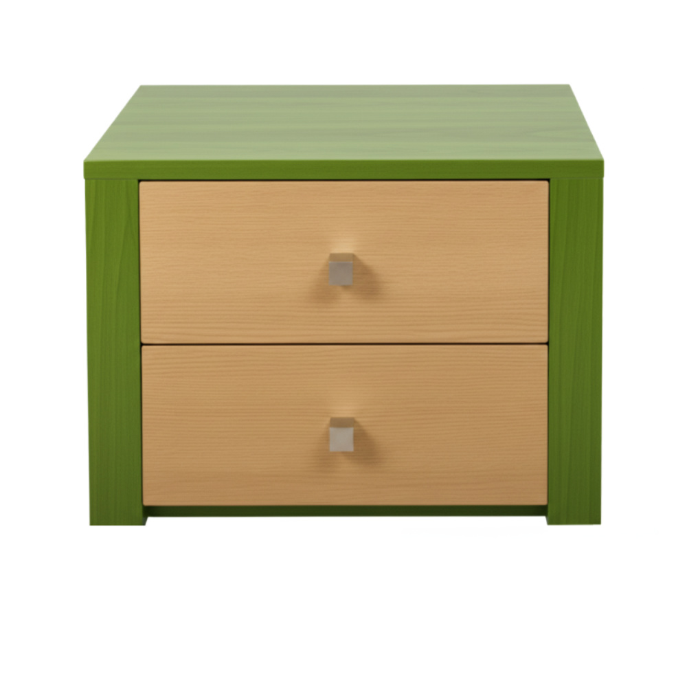 BATEL Multicolore 1002 chevet suspendu 2 tiroirs bois 35cm