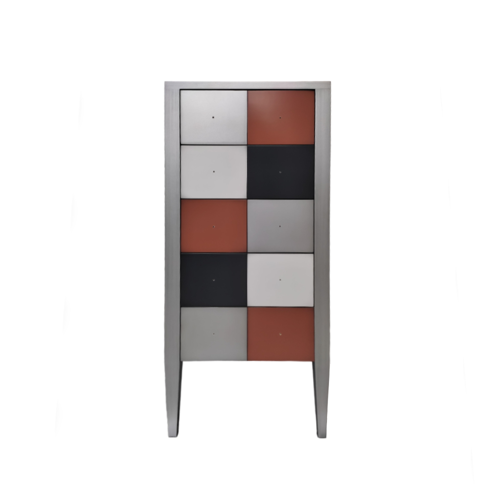 BATEL Multicolore 789 chiffonnier 5 tiroirs bois