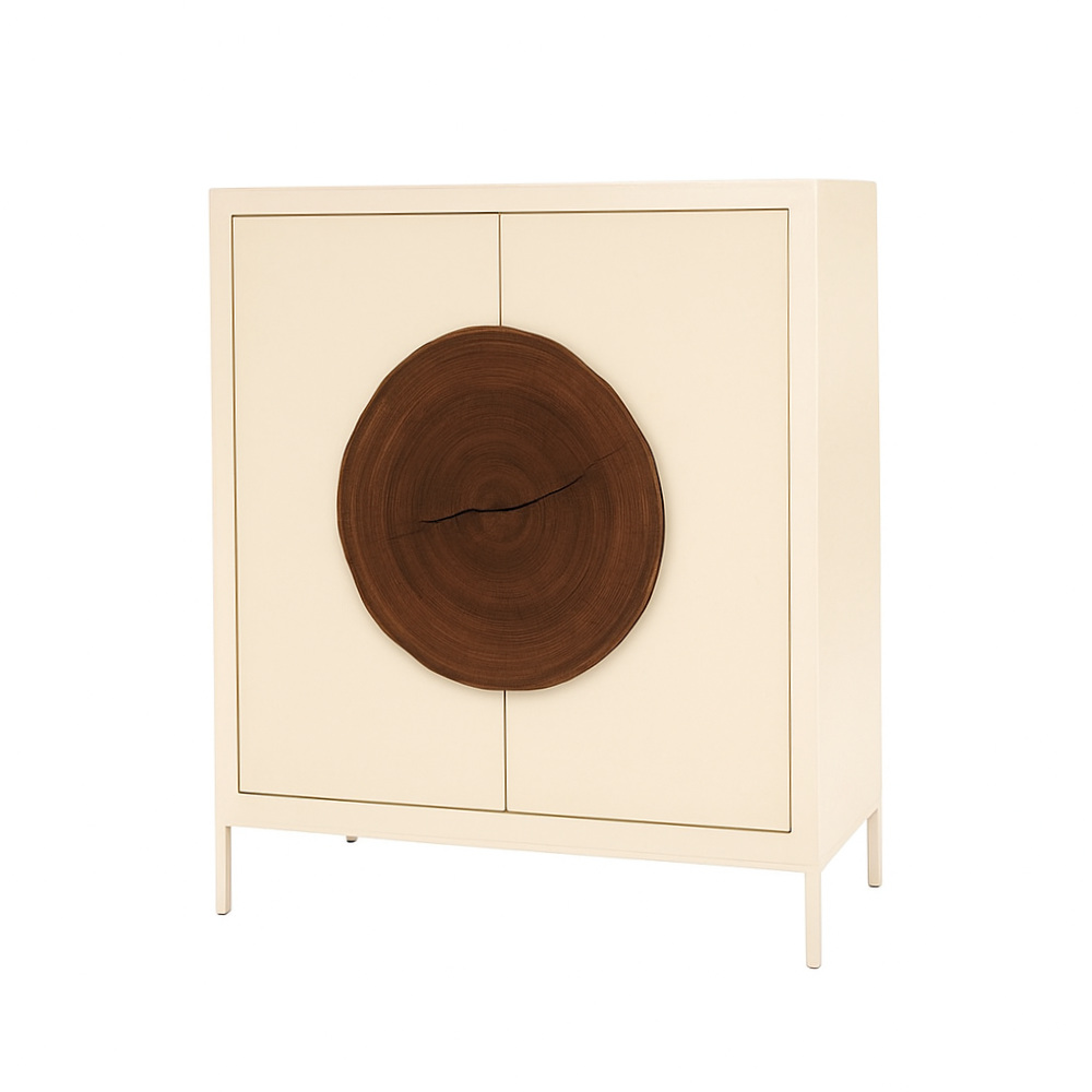 BATEL Natural 124 armoirette bois 120 cm 2 portes