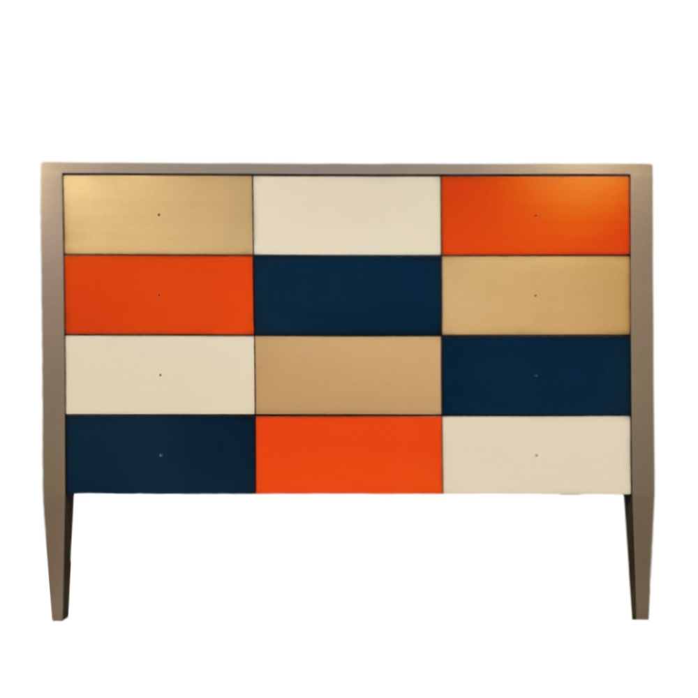 BATEL Multicolore 754 grande commode 4 tiroirs
