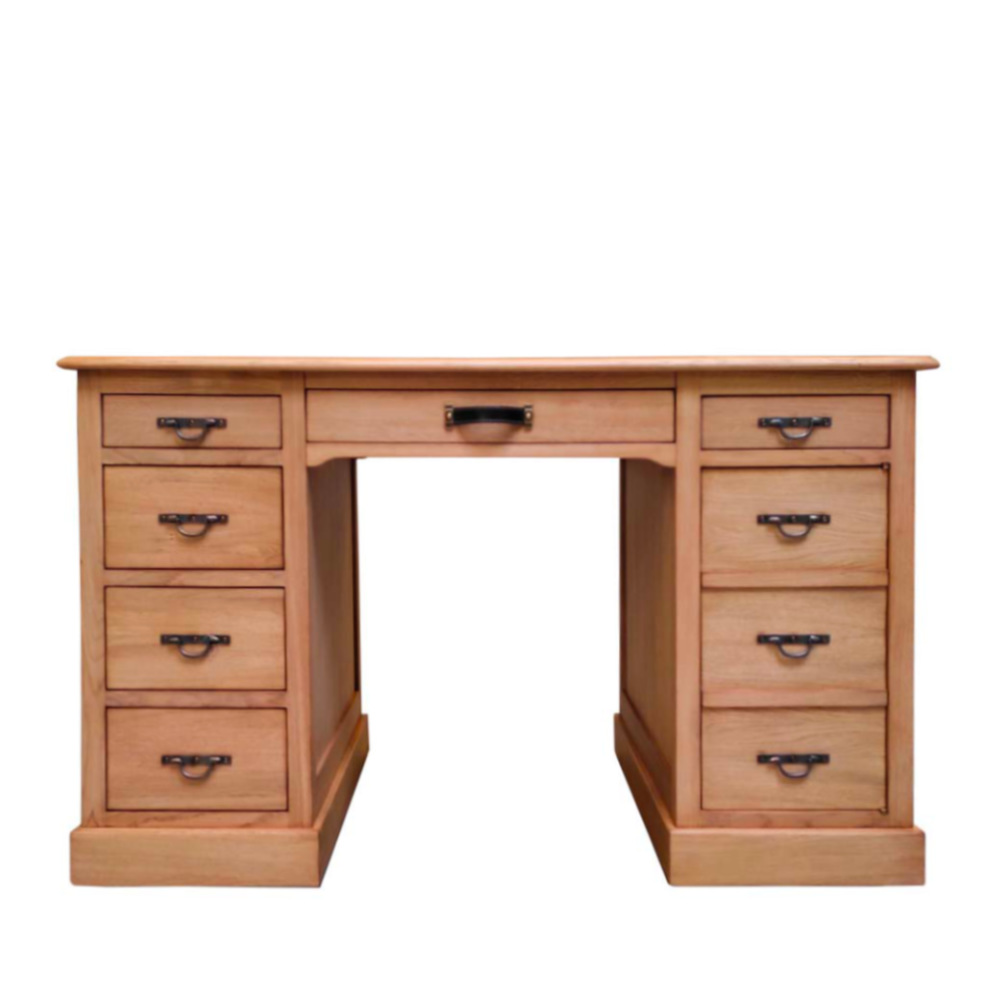 BATEL HP92 bureau chêne 3 tiroirs 140 cm