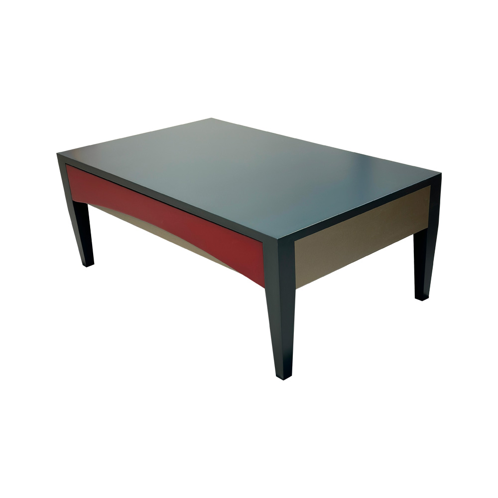 Batel Ellipse 703 table basse bois 100 cm 1 tiroir